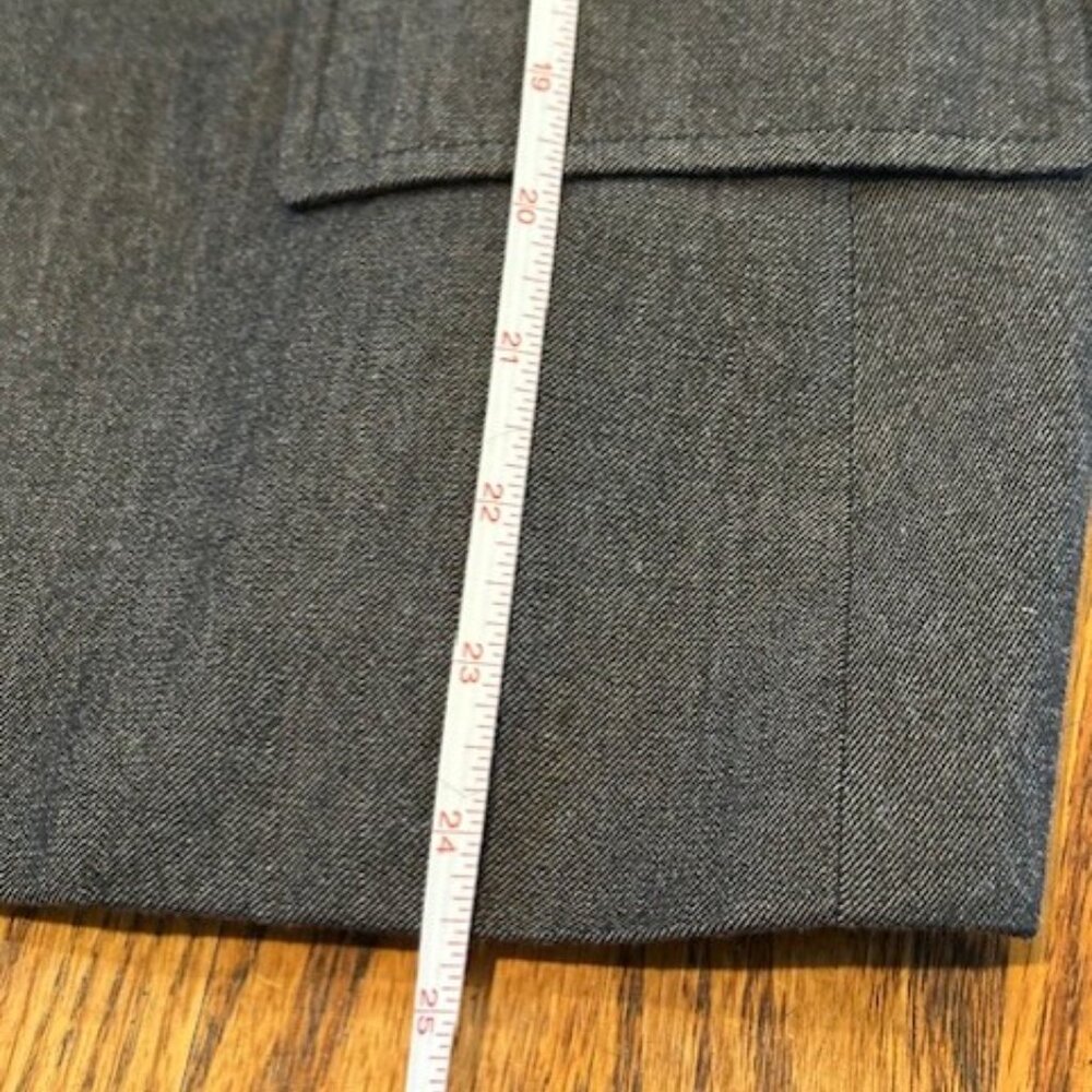 Kasper ASL Black Denim Tailored Blazer Women’s Size 12 Structured Career Jacket - Picture 9 of 11